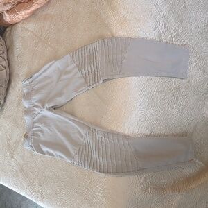 S/p beige leggings moto style